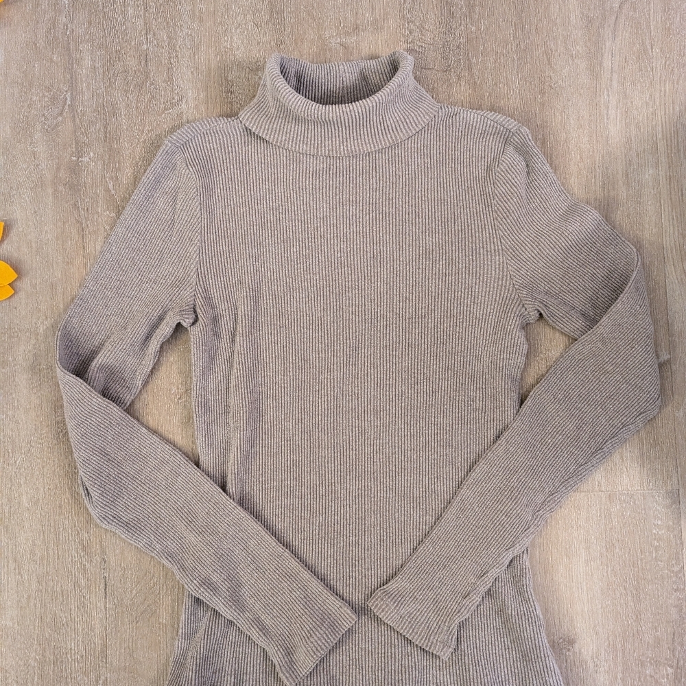Turtleneck, women's, old navy, beige